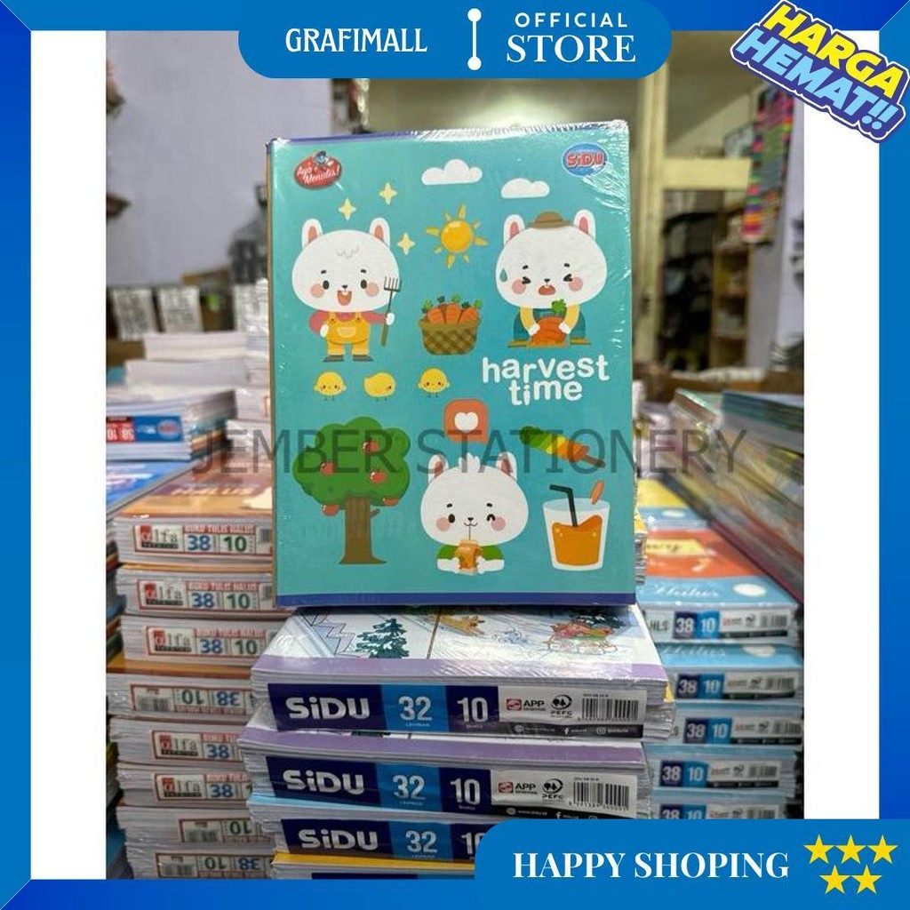

(10Buku) Buku Tulis Sinar Dunia Sidu 32 Lembar D Best Seller