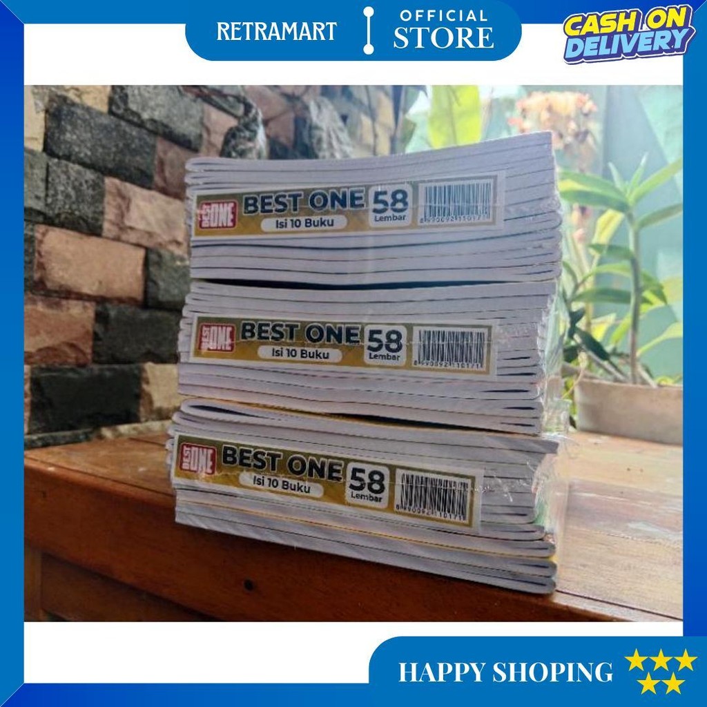 

Buku Tulis 58 Lembar (1 Pack Isi 10 Buku) D Sale