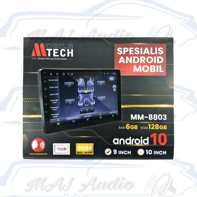 '' Head Unit Android Mtech Mm-8803 Bba Ram 6/128 Gb Built In Processor ''