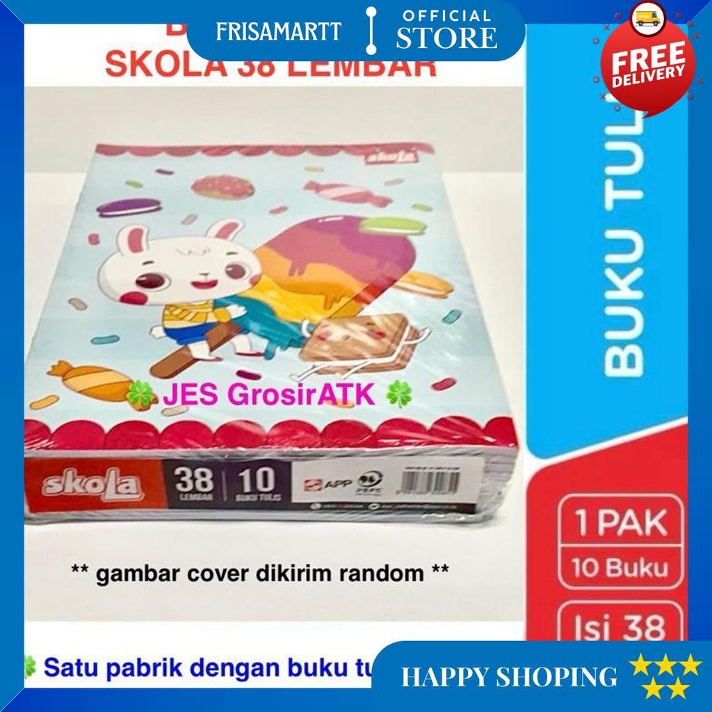 

Buku Tulis Skola 38 Lembar (1 Pak Isi 10 Buku) D Sale