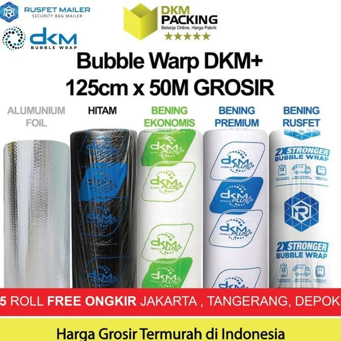 

tersedia plastik bubble wrap 125cm x 50m dkm plus bubblewrap roll kargo