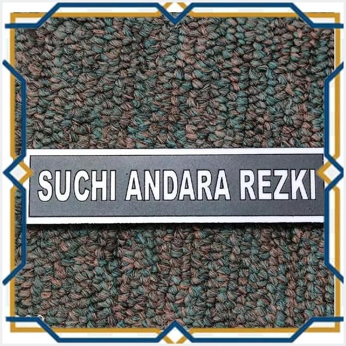 [ENK] NAME TAG GRAFIR UKIR LIS PUTIH  NAME TAG DADA NAME TAG MAGNET PAKU PENITY