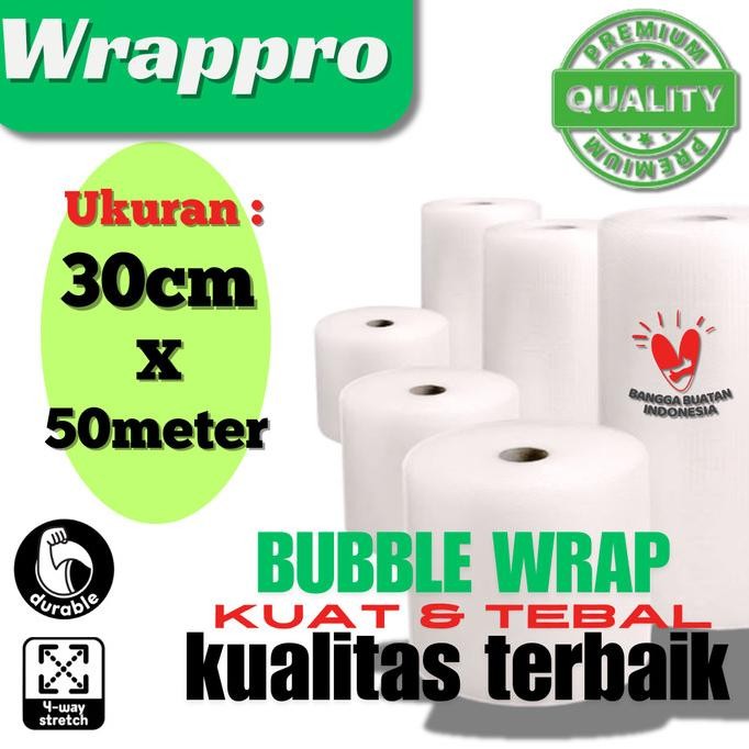 

tersedia plastik packing bubble wrap 30cmx50m / bubble wrap roll