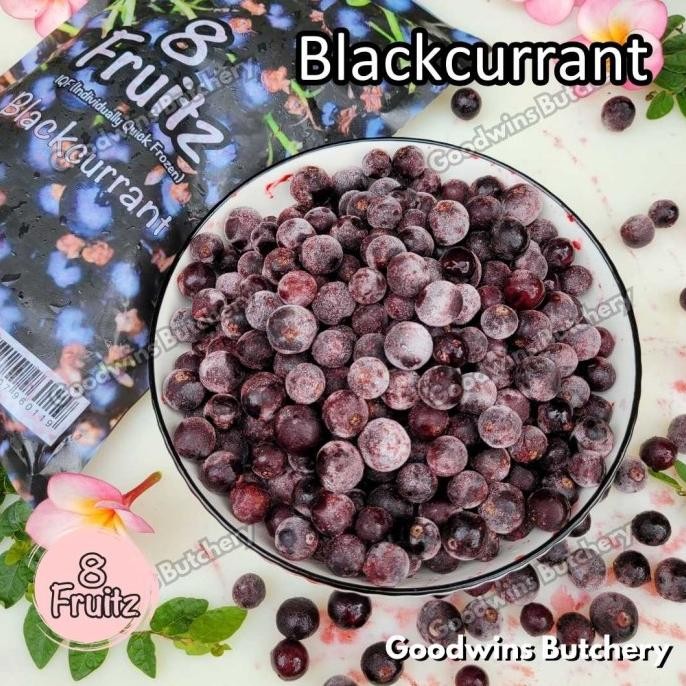

Diskon! 8-Fruitz BLACKCURRANT imported frozen fruits IQF buah beku 500g