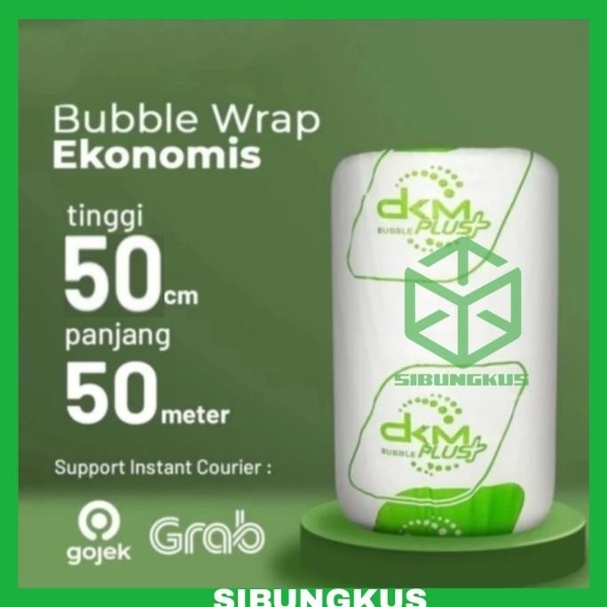 

tersedia bubble wrap roll 50cm x 50m bening buble warp putih hitam ekonomis