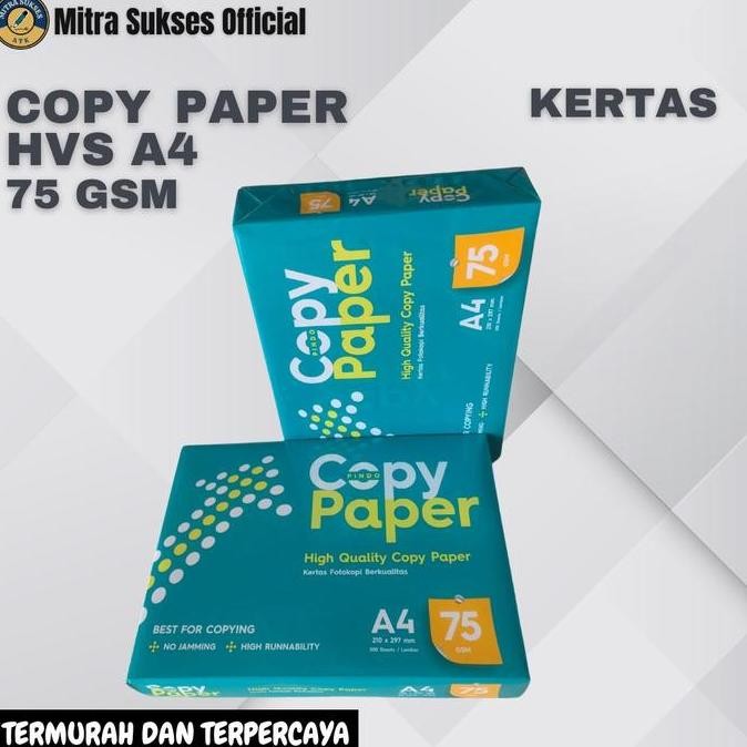 

KERTAS HVS A4 COPY PAPER 75 GR [1 KARTON] murah