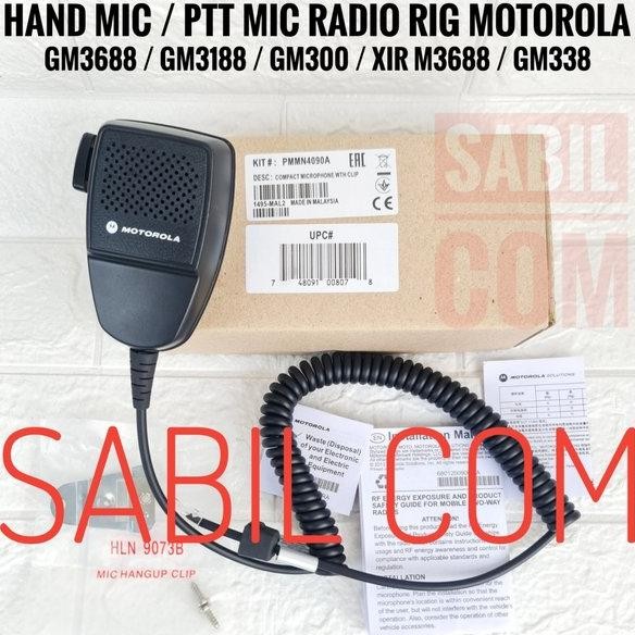 ready PTT MIC RADIO RIG MOTOROLA XIR M3688 GM3688 GM300 GM338 GM3188 HAND MIC EXTRA MIC RIG MOTOROLA