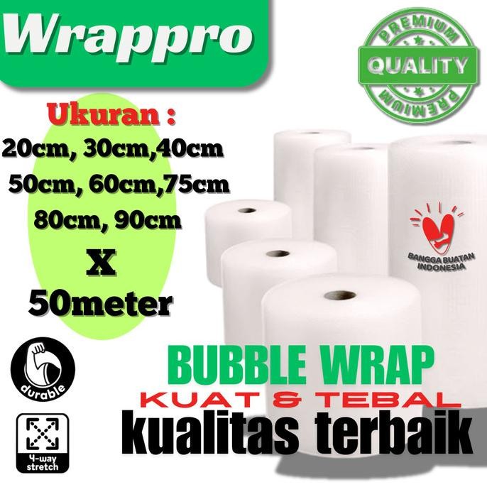 

tersedia bubble wrap roll eceran 50x50m