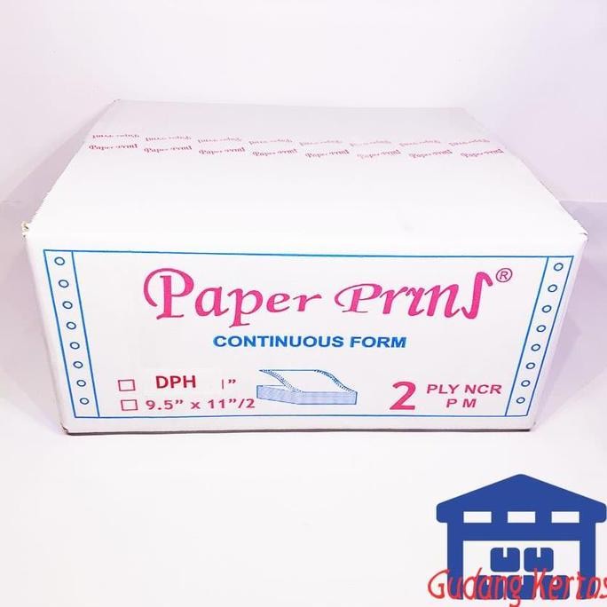 

CONTINUOUS FORM 91/2 /2 X 11/2 2PLY PAPERPRYNS (BAGI 4 WARTEL) murah