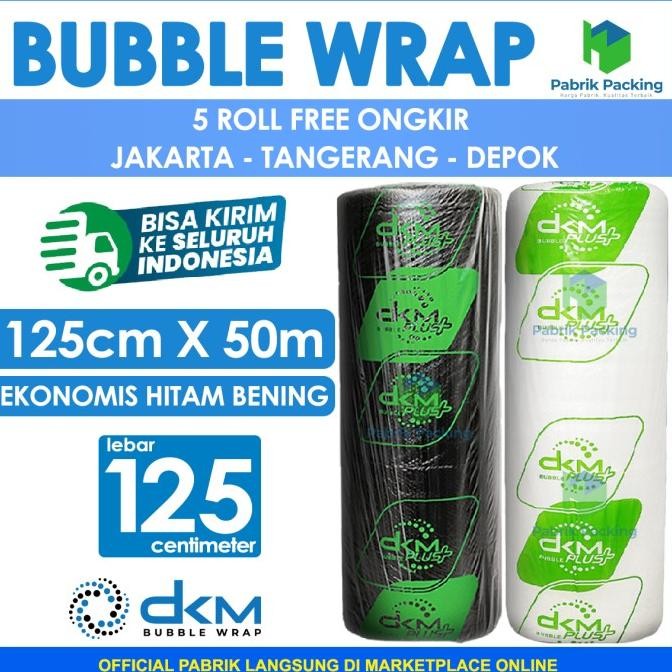 

tersedia bubble wrap roll dkm plus variant ekonomis size 125 cm x 50 m