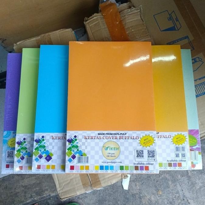 

kertas cover Buffalo folio 150 grm /1 pak 100 lembar/kertas jilid murah