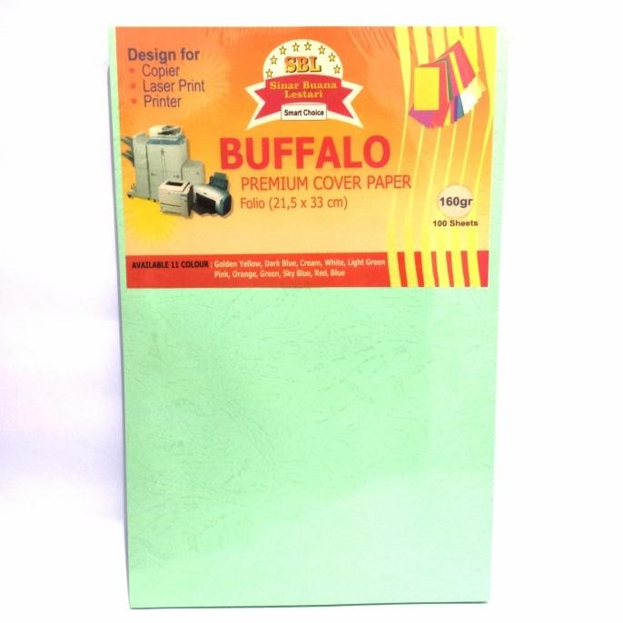 

Kertas Jilid Buffalo SBL 160gr Ukuran F4 (1 Pak isi 100 Lembar) murah
