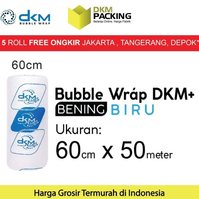 

tersedia plastik bubble wrap bening 60cm x 50m dkm plus bubblewrap / roll