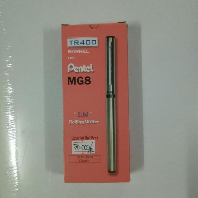 

Pen TR400 Selongsong Barrel Plus Refill Isi Pentel MG8 Ball Pen