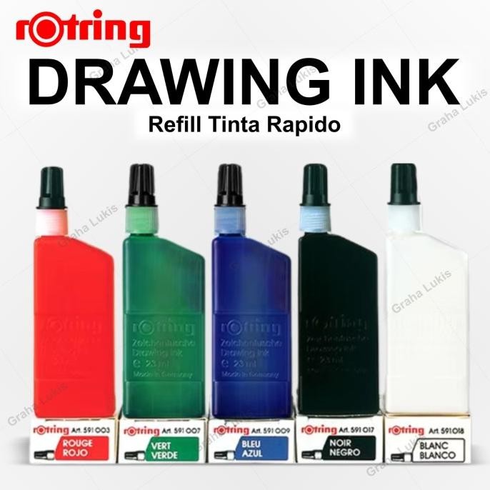 

Rotring Drawing Ink / Refill Tinta Rapido