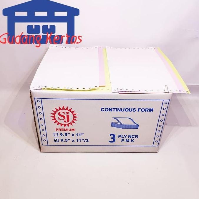 

CONTINUOUS FORM 9.5 X 11/2 3PLY SJ PREMIUM PRS - BAGI 2 murah