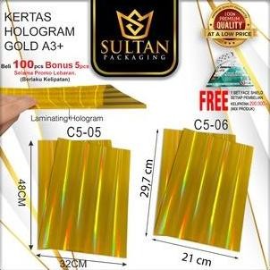 

KERTAS HOLOGRAM EMAS|LEMBARAN|A3+|A4|MURAH|C5 GOLD murah