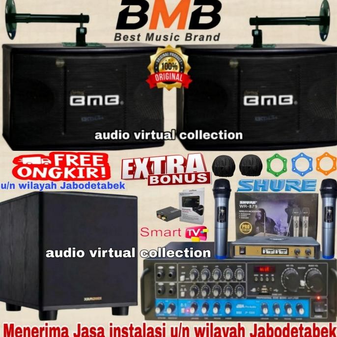 Terlaris Paket Karaoke Set Bmb Cs350V + Subwoofer 12Inch ( Original )