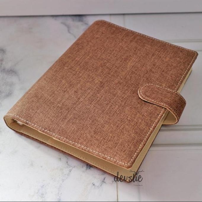 

BINDER BAHAN JEANS & LINEN A5 PREMIUM TERMURAH biru blue murah