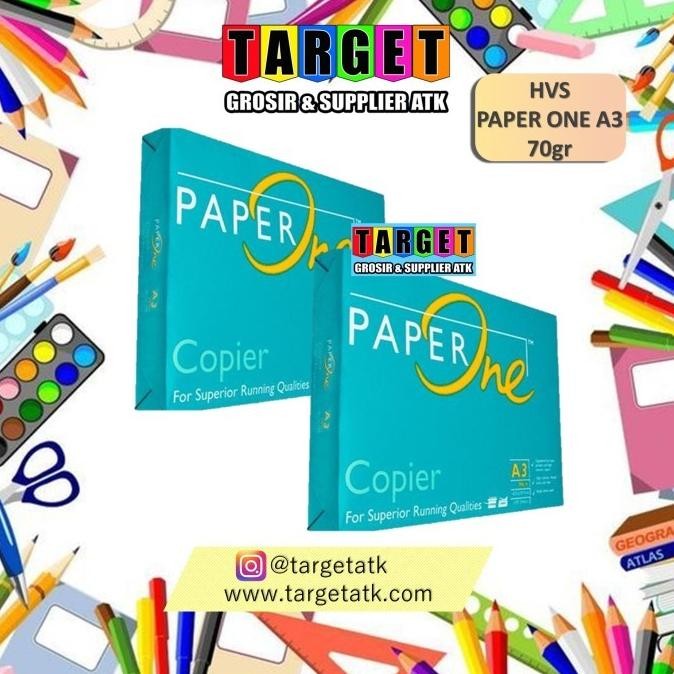 

PAPER ONE KERTAS HVS A3 / KERTAS PAPERONE 70gr 75gr 80gr gram murah