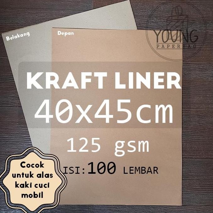 

Kertas Samson Kraft Tebal Alas Kaki Cuci Mobil 40x45 125 gsm 100 lmbr murah
