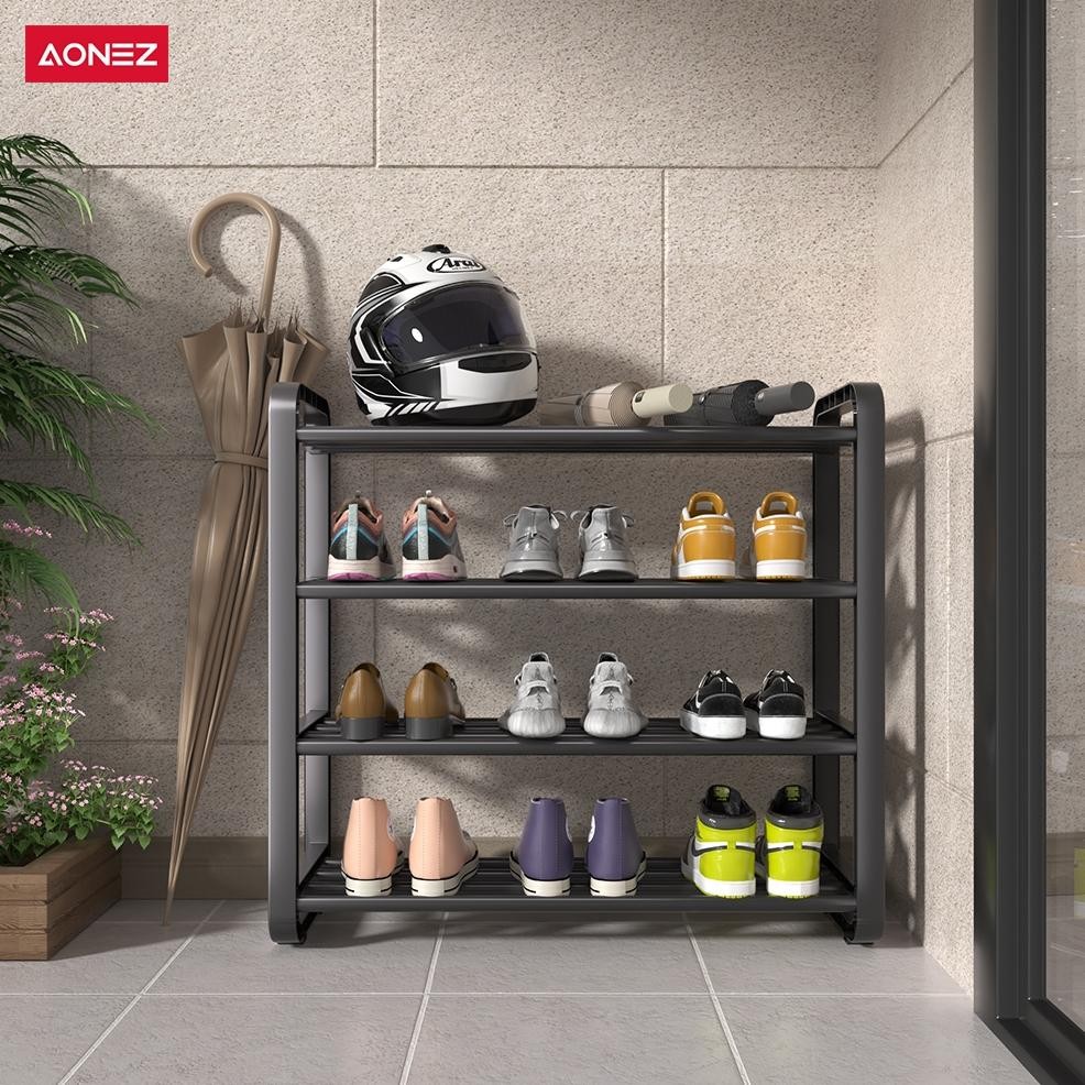 AONEZ  Rak Sepatu 4 Susun Minimalis/Tempat Sepatu/Rak Sandal Dan Sepatu