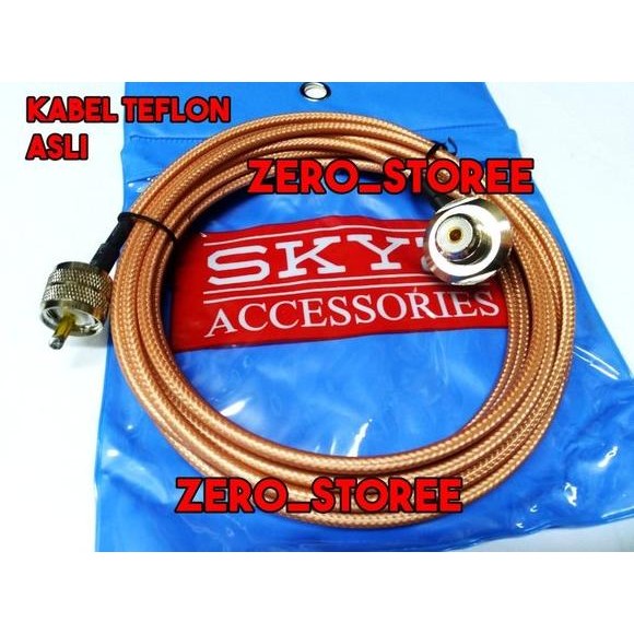 ready Teflon Kabel Breket antena Mobil Radio RIG RG58 ASLI Teplon kabel anti panas bracket Antenna 5