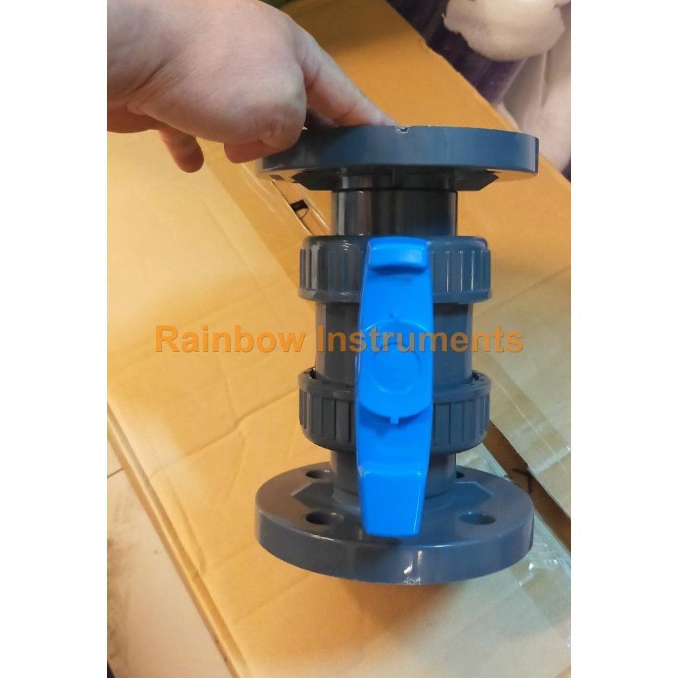 Ready Stock Ball Valve Flange Pvc 2" True Union Double Flange Jis / Ball Valve Pvc Flange Jis Dn50