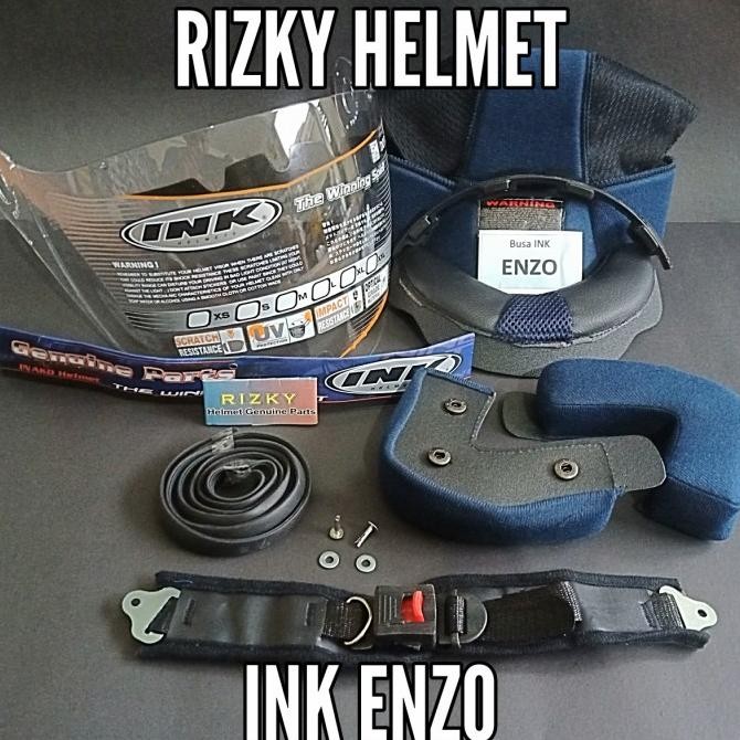 Busa helm INK Enzo, Kaca Helm INK ENZO, Tali Helm, Lis Karet helm