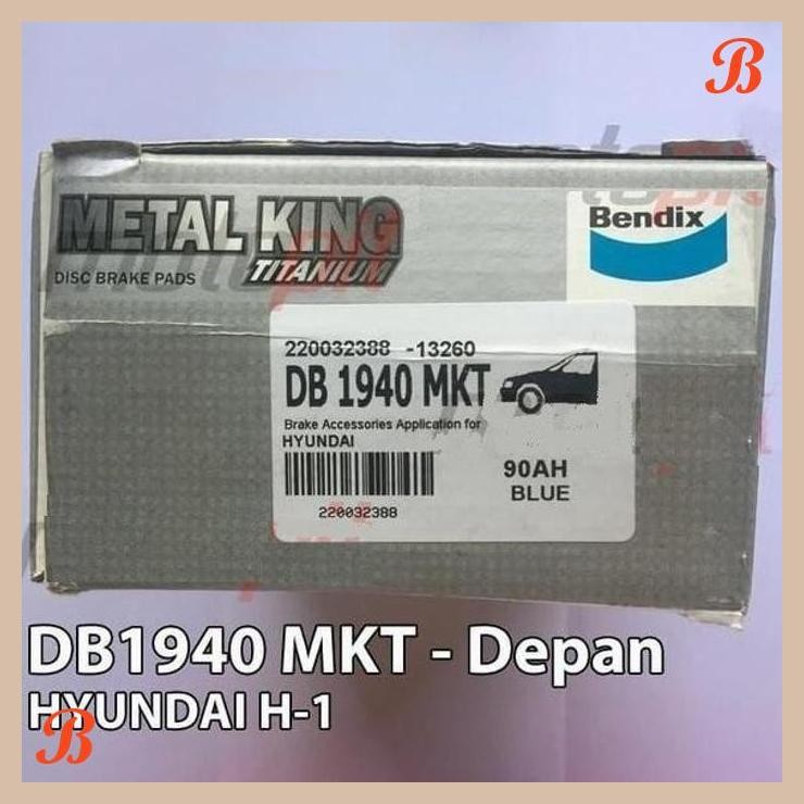 [SMM] BENDIX KAMPAS REM DEPAN BRAKEPAD DB1940 MKT HD HYUNDAI H-1