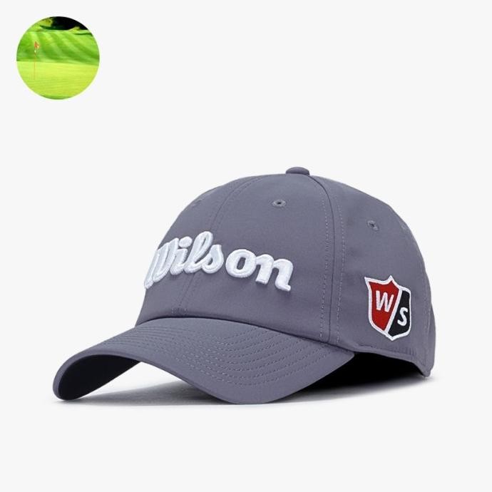 Topi Golf Wilson Pro Tour Grey New Original Co