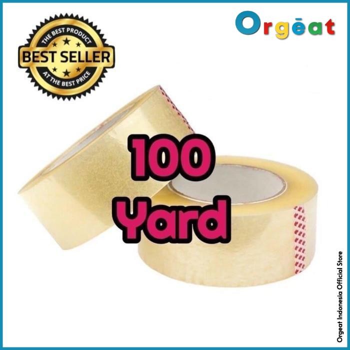 

Lakban Bening Coklat 100 Yard Isolasi Tebal Selotip Opp 2 Inch Pr High Quality By Orgeat
