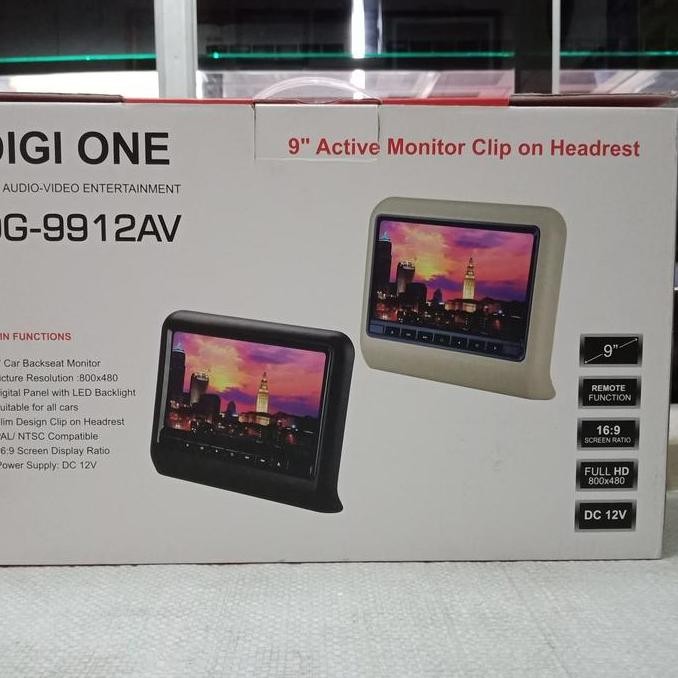 New headrest clip on 9inch - clip on head rest digione - monitor headrest