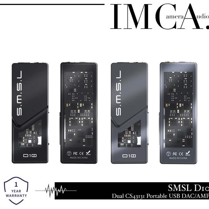 Promo Smsl D10 / Smsl D 10 Dual Cs43131 Portable Usb Dac Amplifier Dac Amp