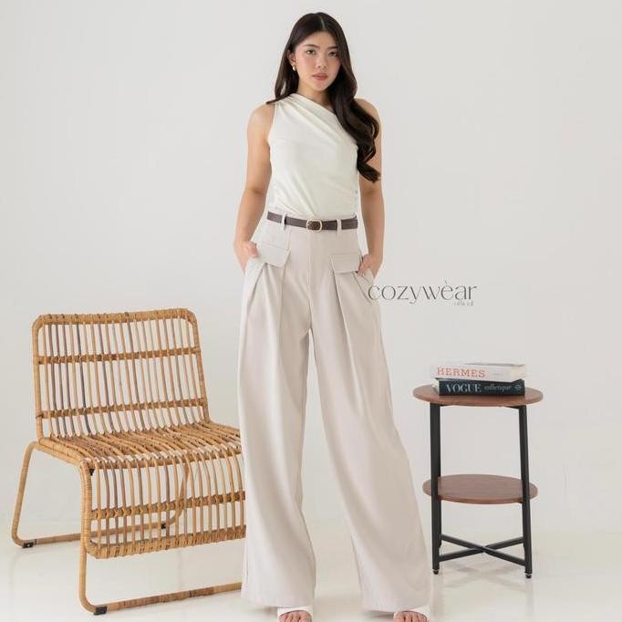 [COZY.WEAR] Etta Pants (124) | Celana Kulot Highwaist HW pants Celana kain wanita Celana kantor offi