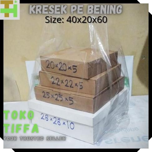 Kresek Pe Bening 40X60 Tebal 05 Kantong Plastik Original