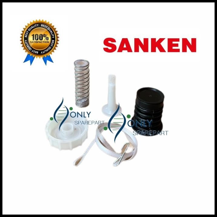 [ Sanken ]Karet Seal + Tutup Pembuangan Mesin Cuci Sanken 2 Tabung Set