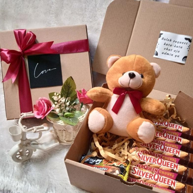 

Gj-46 Do86 Hampers Coklat Love Valentine Kado Ulang Tahun Aniversary Wisuda Cewek Cowok Murah