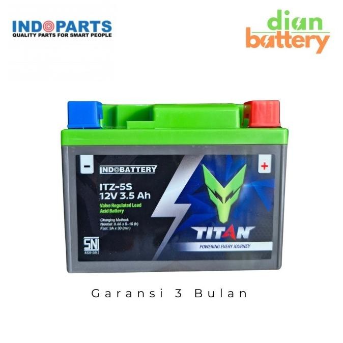 AKI MOTOR VARIO LAMA GTZ5S MF TITAN - ACCU KERING 12V 3.5AH