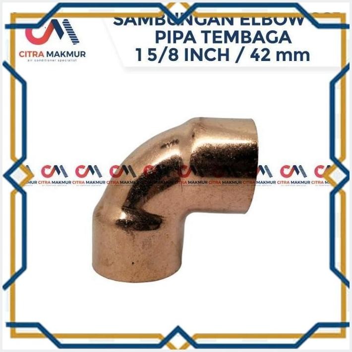 [CMO] ELBOW COUPLING SHOCK 1 5/8 INCH PIPA AC TEMBAGA SOK SAMBUNGAN LAS L