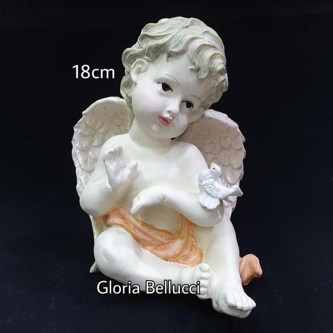 Produk Baru Patung Pajangan Angel Burung Merpati Miniatur Malaikat