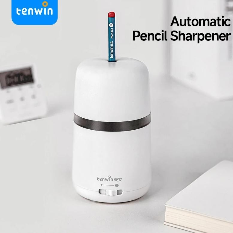 

Tenwin Automatic Pencil Sharpener Electric Sharpener Pencils 8813 Student Stationery Supplies School Nice Students Stationery