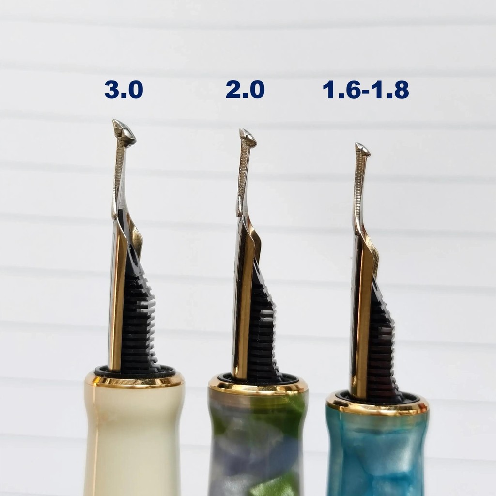 

Smooth No.6 Rounded Polished Thick Fountain Pen School Practice Tip Two-Color 1.6Mm 2.0Mm 30.Mm Nib Double-Layer Long Blade