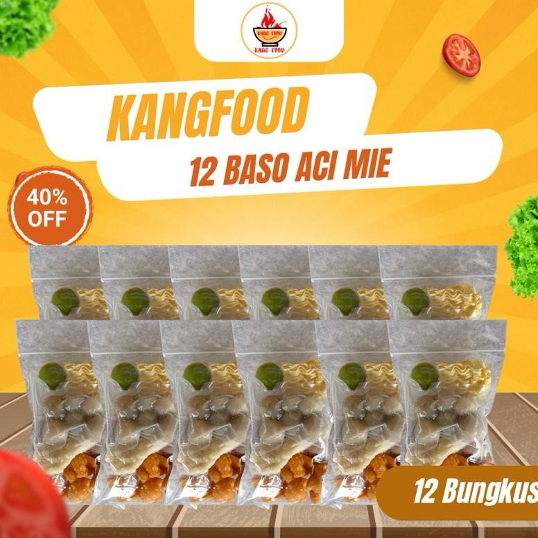

TERLARIS 12Bungkus Baso Aci Mie Mini Extra Bawang Goreng Murah Siap kirim