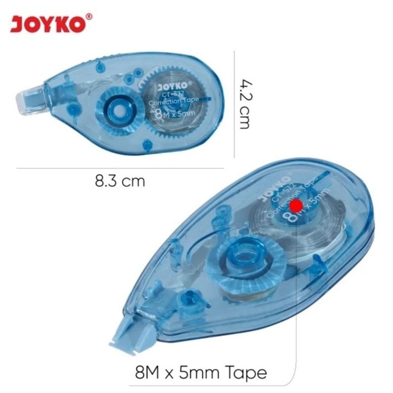 

Uk-75 My56 Correction Tape Joyko Ct-572 / Penghapus Tipex Roll Joyko Ct572 Tipe Ex Kertas 8 M Premium