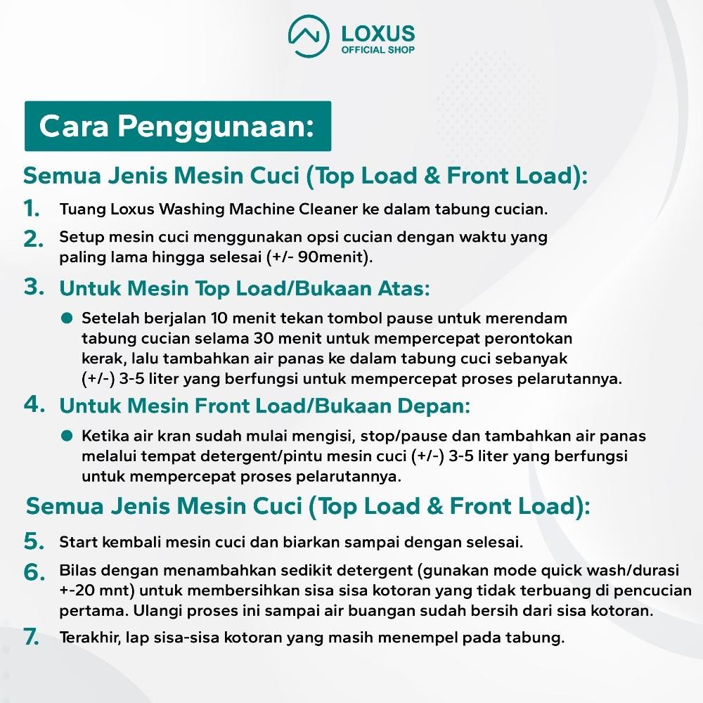 Loxus Pembersih Mesin Cuci Washing Machine Cleaner
