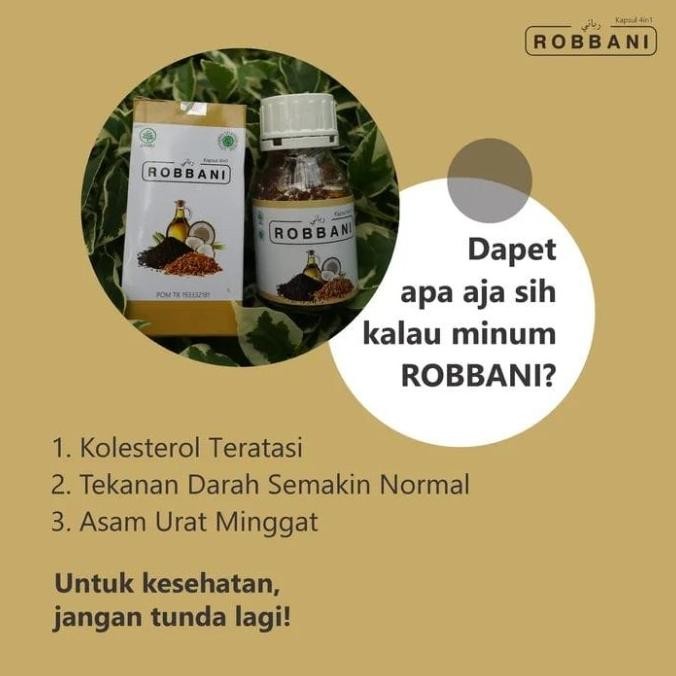 [Ready/Spesial] Robbani Obat Herbal Kolesterol Hipertensi 100% Original [Terlaris/Recommended]