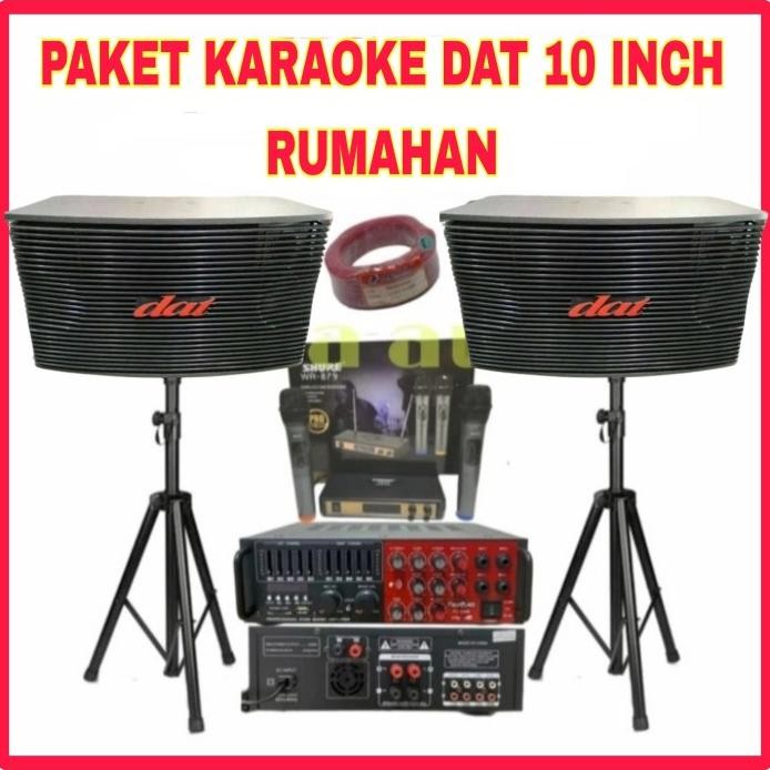 Terlaris Paket Sound System Karaoke Dat 10 Inch Ak 100 Original