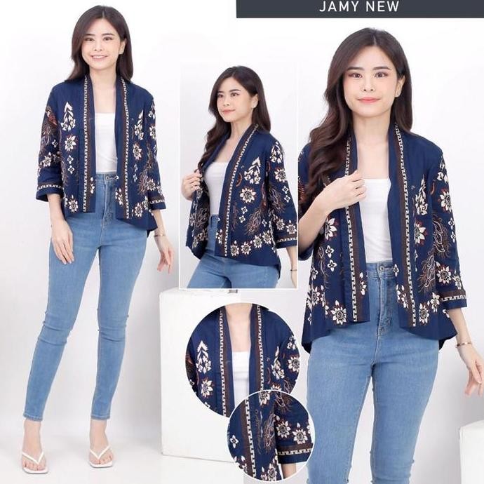 Ready Jamy Blazer Batik Wanita Outer Rompi Wanita Jumbo Luaran Couple