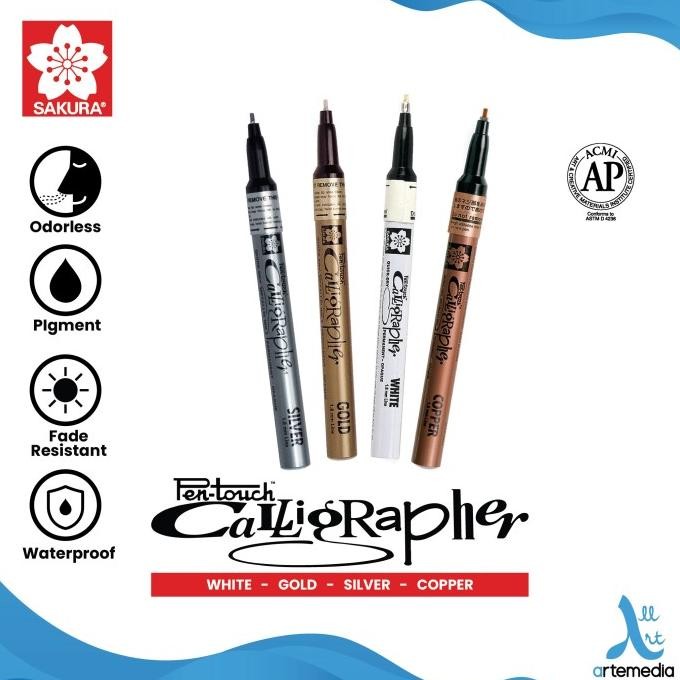

Ready Sakura Pen Touch Calligrapher Paint Marker Spidol Kaligrafi Permanen
